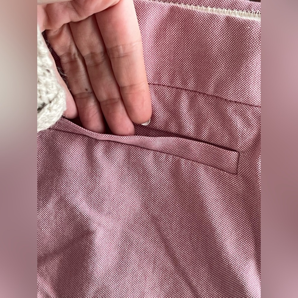 JCrew NWT French girl ankle crop pant in pink Italian cotton - Picture 2 of 12